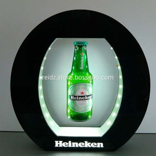 Led acrylic wine bottle display racks